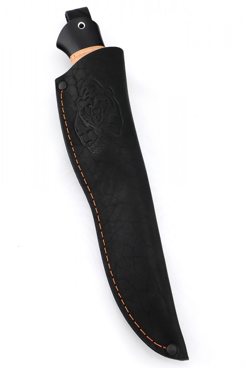 Нож Скиннер сталь булат рукоять мельхиор, береста 