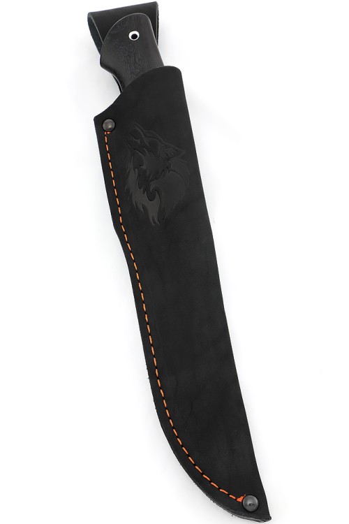 Нож Клык сталь ХВ5 рукоять наборная, черный граб 