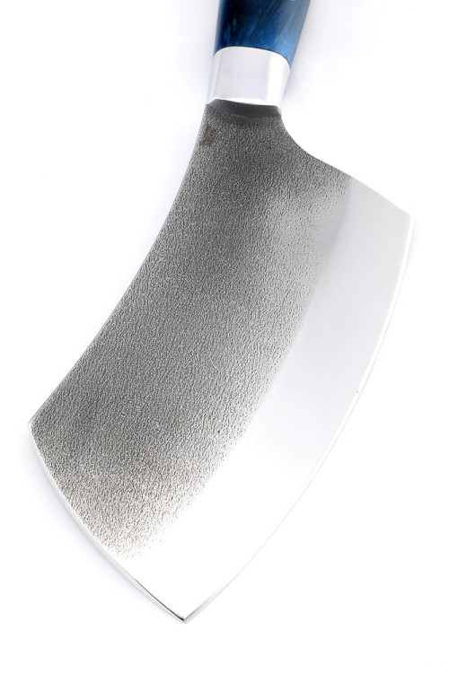 Топорик №6 сталь кованая 95x18 рукоять карельская береза синяя, цельнометаллический 