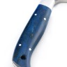 Топорик №6 сталь кованая 95x18 рукоять карельская береза синяя, цельнометаллический 