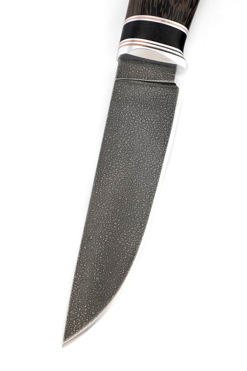 Нож Путник сталь ХВ5 рукоять вставка черный граб, венге 