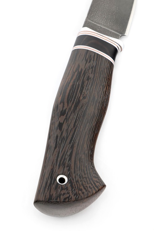 Нож Путник сталь ХВ5 рукоять вставка черный граб, венге 