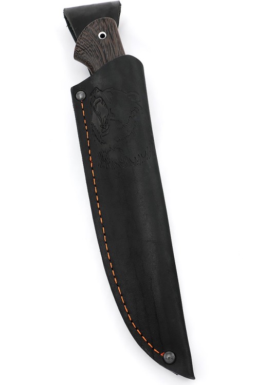 Нож Путник сталь ХВ5 рукоять вставка черный граб, венге 