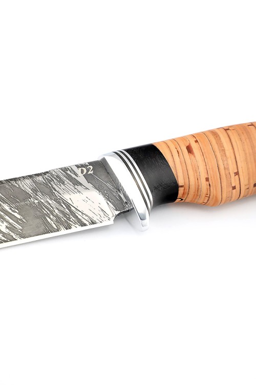 Нож Пума сталь D2 рукоять береста 