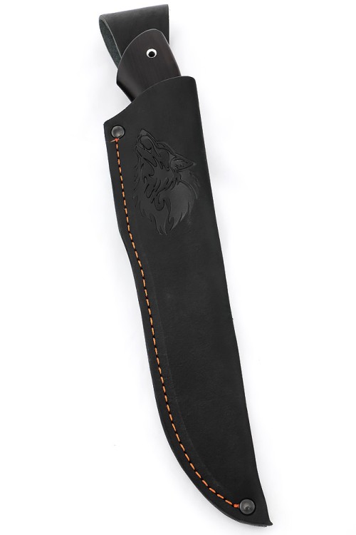 Нож Ящер из кованой стали х12мф рукоять черный граб 