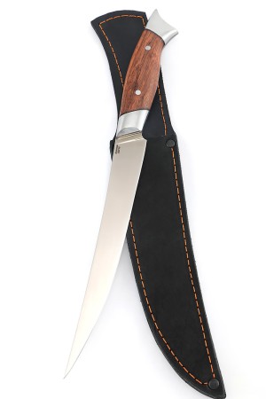 Нож Филейный кованая сталь 95х18 цельнометаллический рукоять бубинга-дюраль