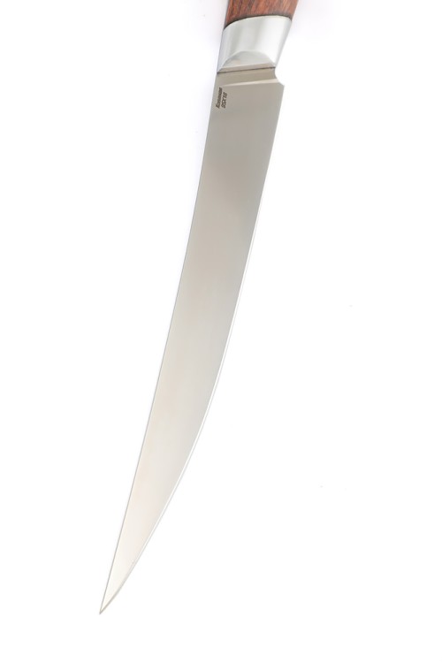 Нож Филейный кованая сталь 95х18 цельнометаллический рукоять бубинга-дюраль 