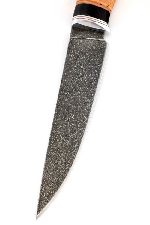 Нож Клык сталь ХВ5 рукоять береста 