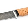 Нож Филейный средний сталь дамаск рукоять береста 