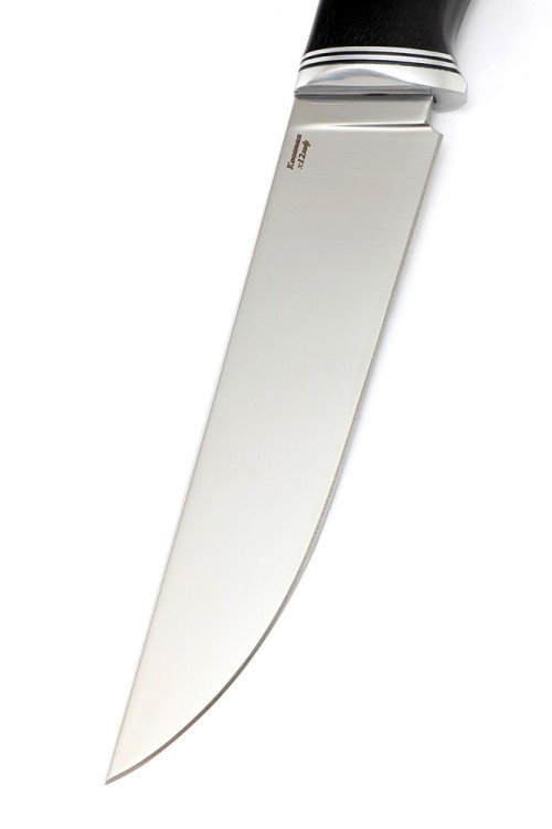 Нож Путник сталь Х12МФ рукоять черный граб 