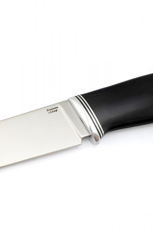 Нож Путник сталь Х12МФ рукоять черный граб 