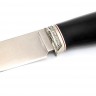 Нож Перун сталь К340 рукоять мельхиор черный граб 