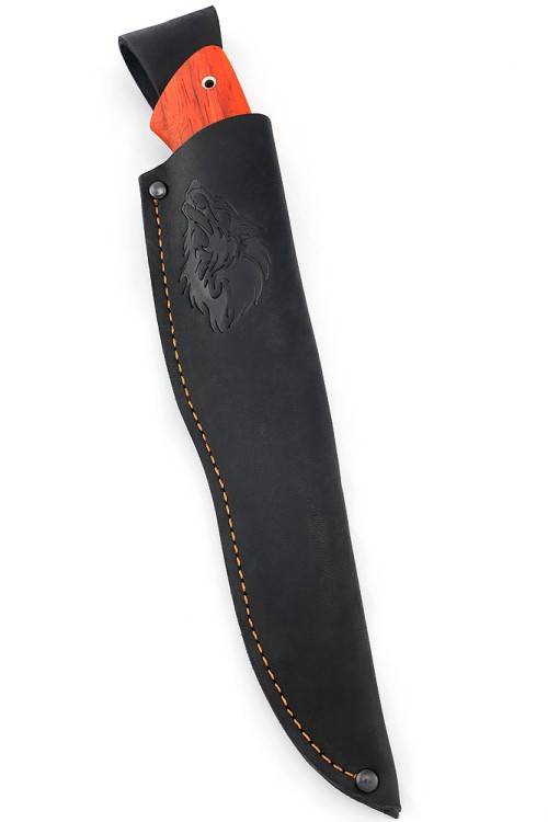 Нож Бурлак сталь D2 рукоять вставка черный граб, падук 