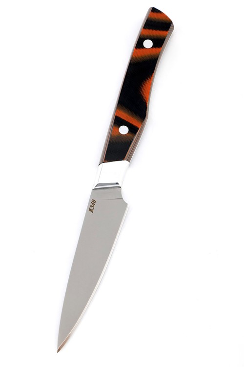 Подставка из черного граба с набором из 5 ножей (K340, G10) 