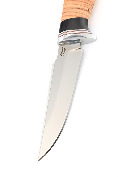 Нож Ласка сталь кованая Х12МФ рукоять береста 