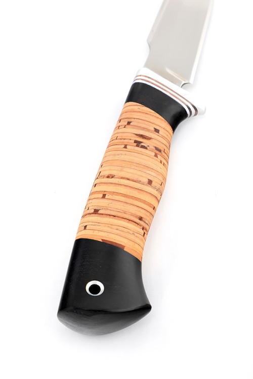 Нож Ласка сталь кованая Х12МФ рукоять береста 