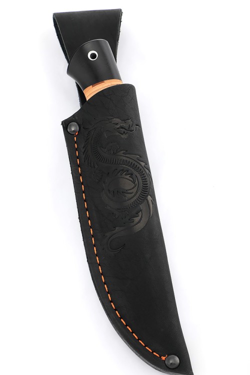 Нож Ласка сталь кованая Х12МФ рукоять береста 