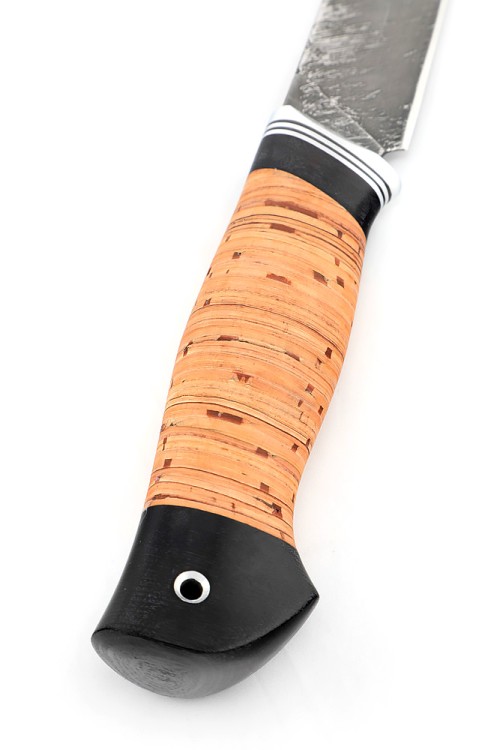 Нож Енот сталь D2 рукоять береста 