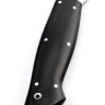 Нож Разделочный сталь кованая 95х18 рукоять черный граб, цельнометаллический 