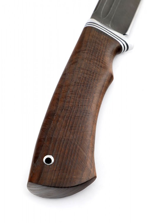 Нож Охотничий сталь дамаск рукоять ясень термоциклированный 