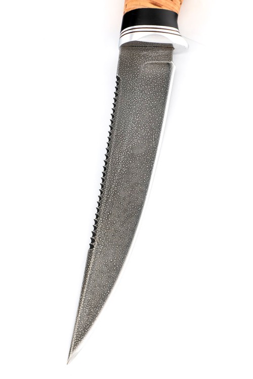 Нож Белуга сталь ХВ5 рукоять береста 