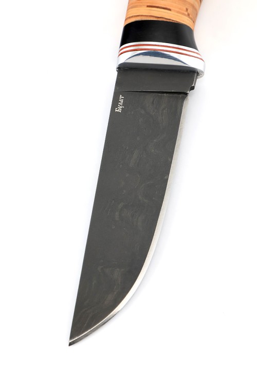 Нож Заяц сталь булат рукоять береста 