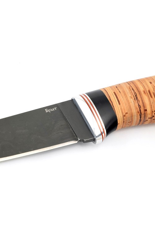 Нож Заяц сталь булат рукоять береста 