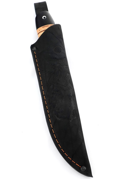 Нож Заяц сталь булат рукоять береста 