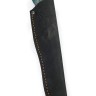 Нож Егерь сталь К340 рукоять вставка черный граб, карельская береза синяя 
