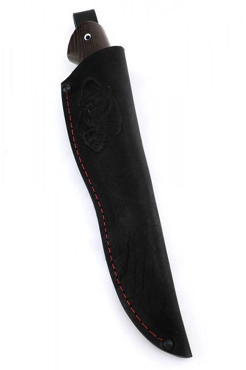 Нож Лось сталь дамаск рукоять ясень термоциклированный 