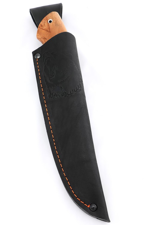 Нож Гепард сталь дамаск рукоять карельская береза 