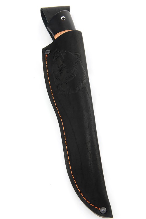 Нож Беркут сталь ХВ5, рукоять мельхиор, береста 