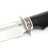 Нож Корсар сталь кованая 95Х18 рукоять мельхиор, черный граб 