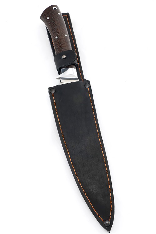 Нож Филейный большой сталь кованая 95Х18 рукоять венге, цельнометаллическая 