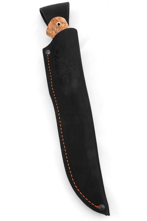 Нож Перун сталь кованая 95Х18 рукоять G10, карельская береза 