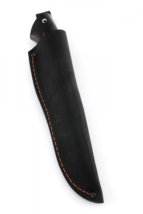 Нож Ящер сталь D2 рукоять карельская береза коричневая 