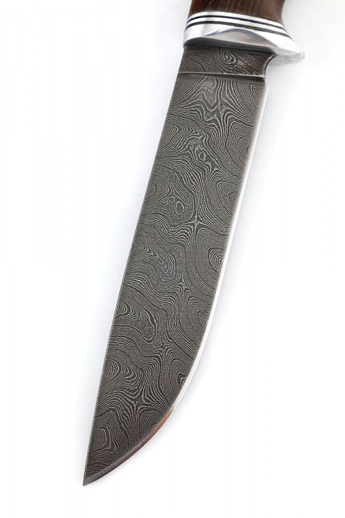 Нож Егерь сталь дамаск рукоять ясень термоциклированный 