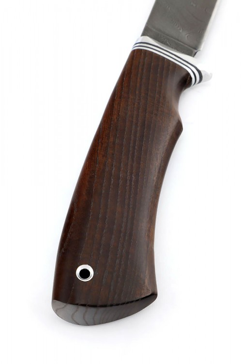 Нож Егерь сталь дамаск рукоять ясень термоциклированный 