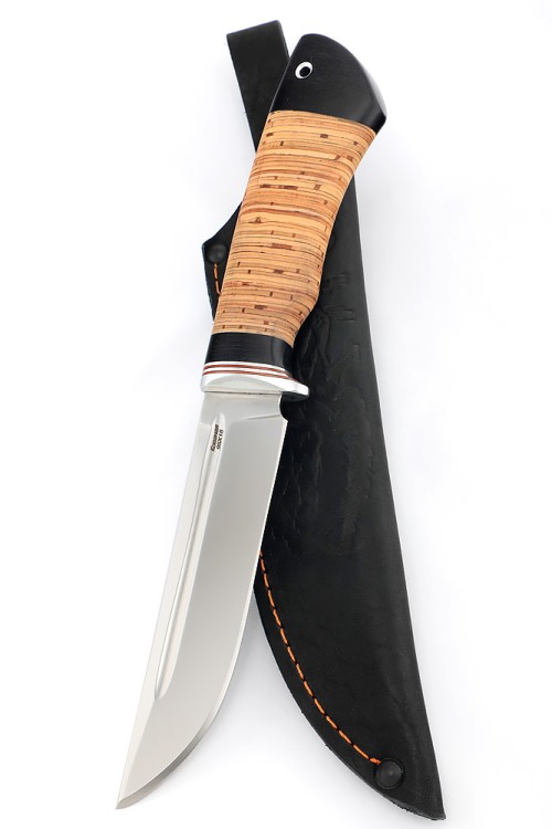 Нож Ящер сталь кованая 95х18 рукоять береста 