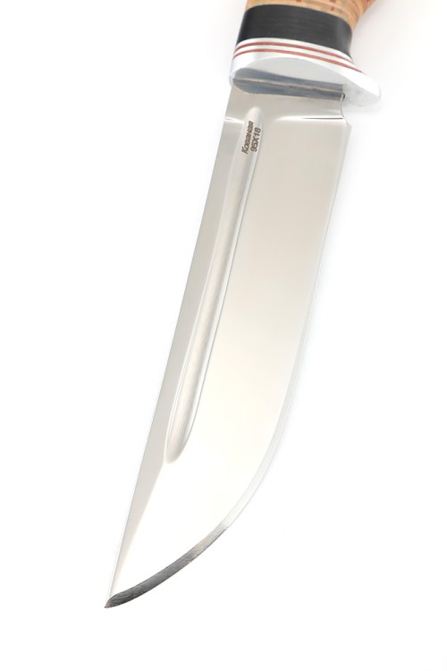 Нож Ящер сталь кованая 95х18 рукоять береста 