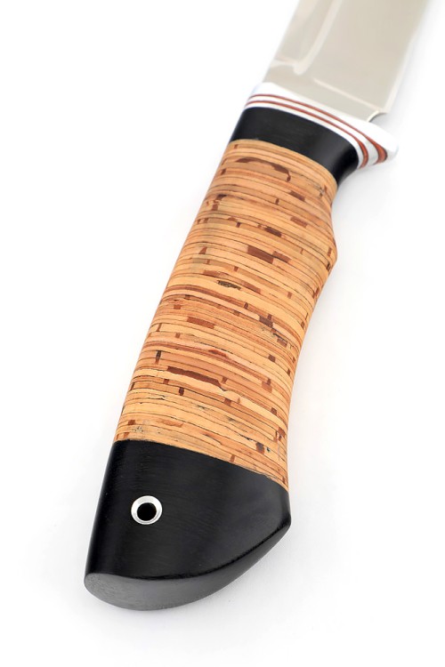 Нож Ящер сталь кованая 95х18 рукоять береста 