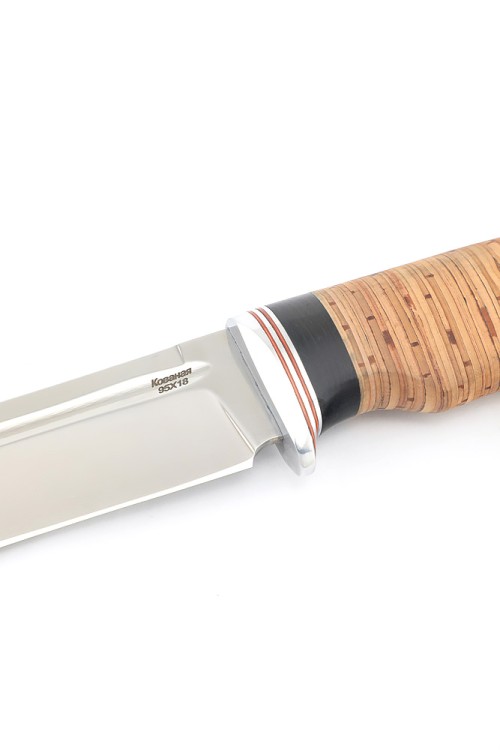 Нож Ящер сталь кованая 95х18 рукоять береста 