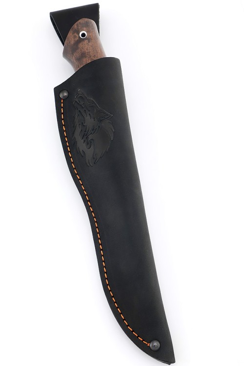 Нож Барс сталь булат рукоять карельская береза коричневая 