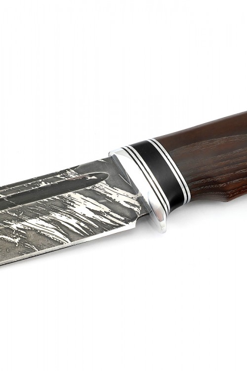 Нож Охотничий сталь D2 рукоять черный граб ясень термоциклированный 