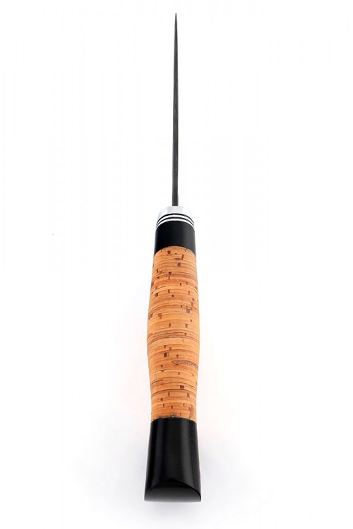 Нож Елец кованая сталь дамаск рукоять береста 