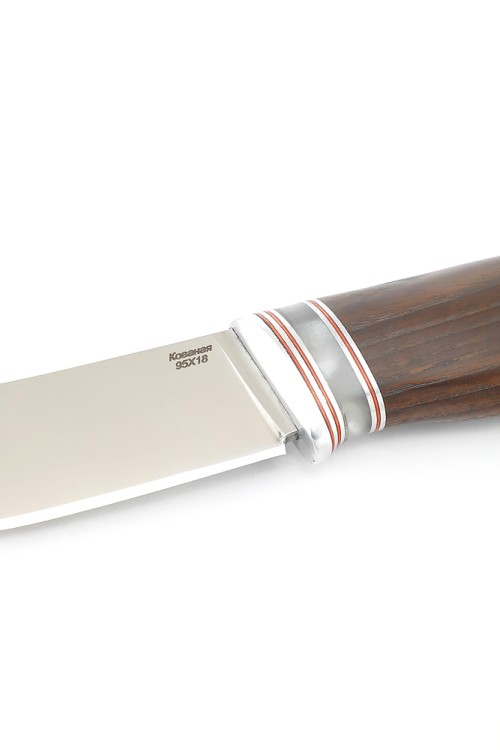 Нож Грибник сталь кованая 95х18 рукоять ясень термоциклированный 