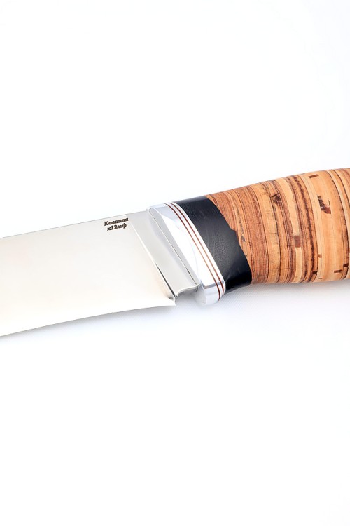 Нож Барс сталь кованая Х12МФ рукоять береста 