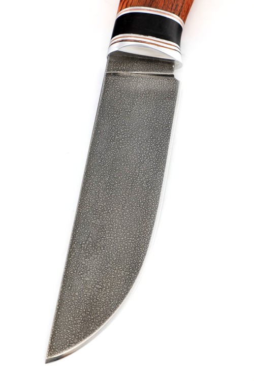 Нож Берсерк сталь ХВ5 рукоять вставка черный граб, бубинга 