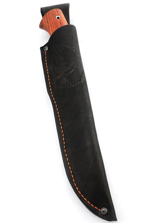 Нож Берсерк сталь ХВ5 рукоять вставка черный граб, бубинга 