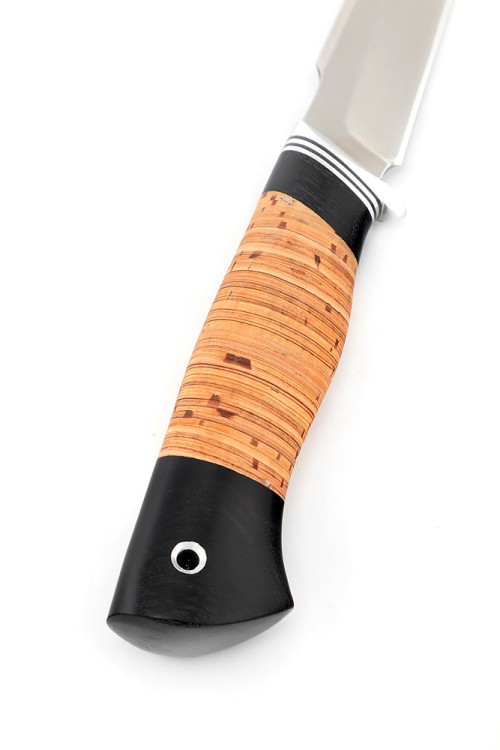 Нож Ласка сталь К340 рукоять береста 